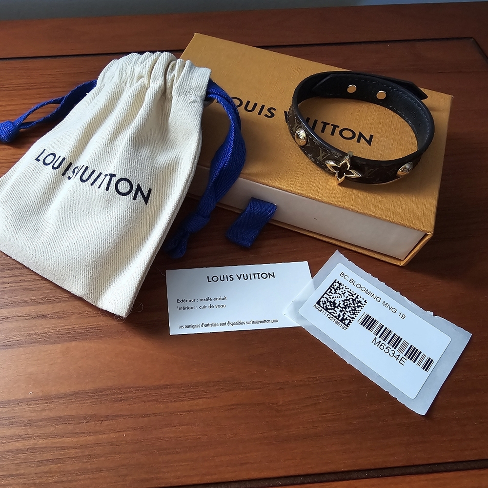 Authentic Louis Vuitton Leather Bracelet